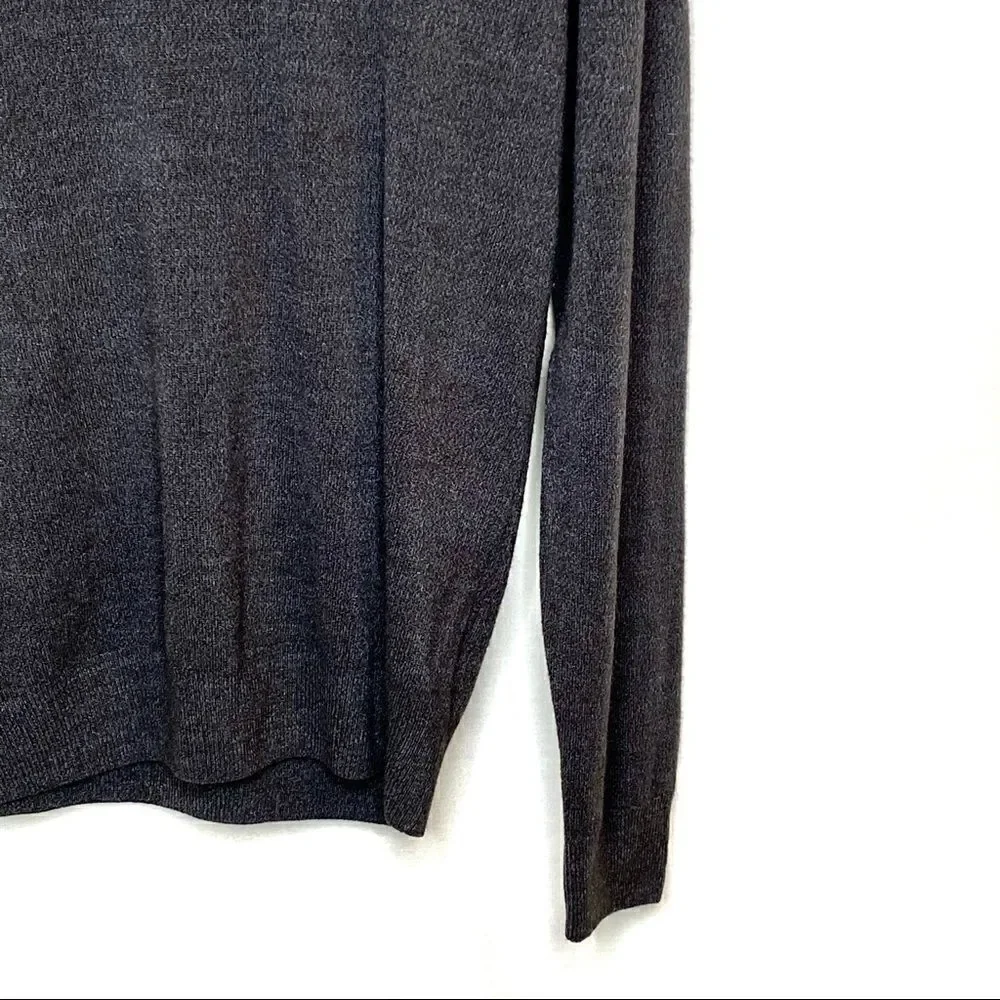 John Bartlett consensus charcoal v neck sweater